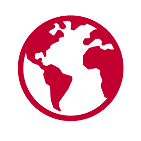a red globe icon.