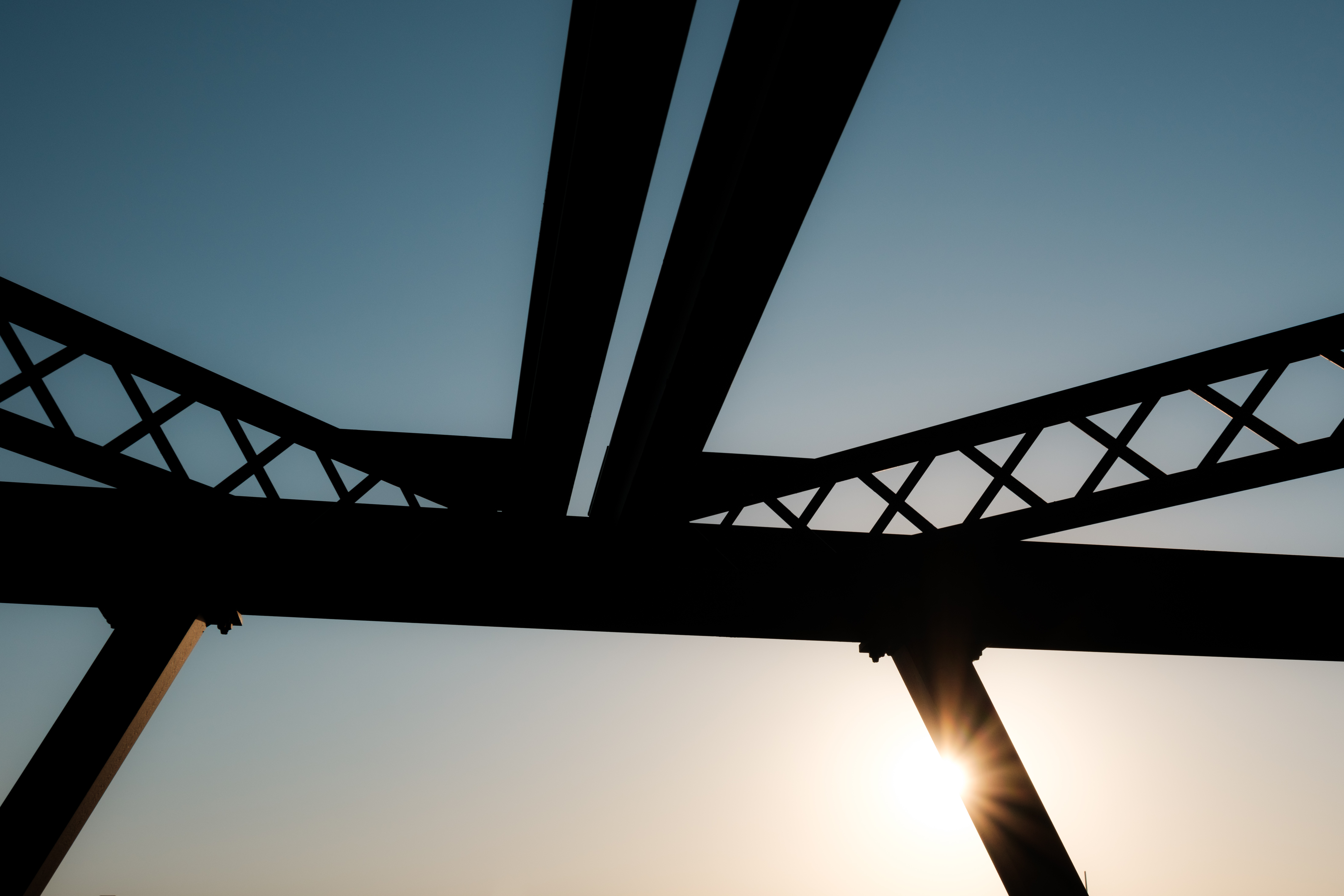An image of beams in a new construction